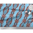 thumbnail image 2 of Soimoi polyester Crepe Fabric Stripe & Ogee Damask Print Fabric by Yard 42 Inch Wide, 2 of 3
