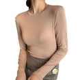 thumbnail image 1 of Blusas Mangas Largas Slim Fit Underscrub Winter Basics T-Shirt Tops Adepaton BST2001696-6, 1 of 5