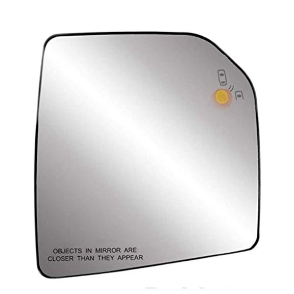 Right Pass Mirror Glass w/Holder For 15-20 F150 Heated w/Blind Spot Detection