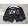 thumbnail image 1 of Nets Retro Embroidered Zipper Pocket Shorts Basketball Embroidered Shorts, 1 of 2