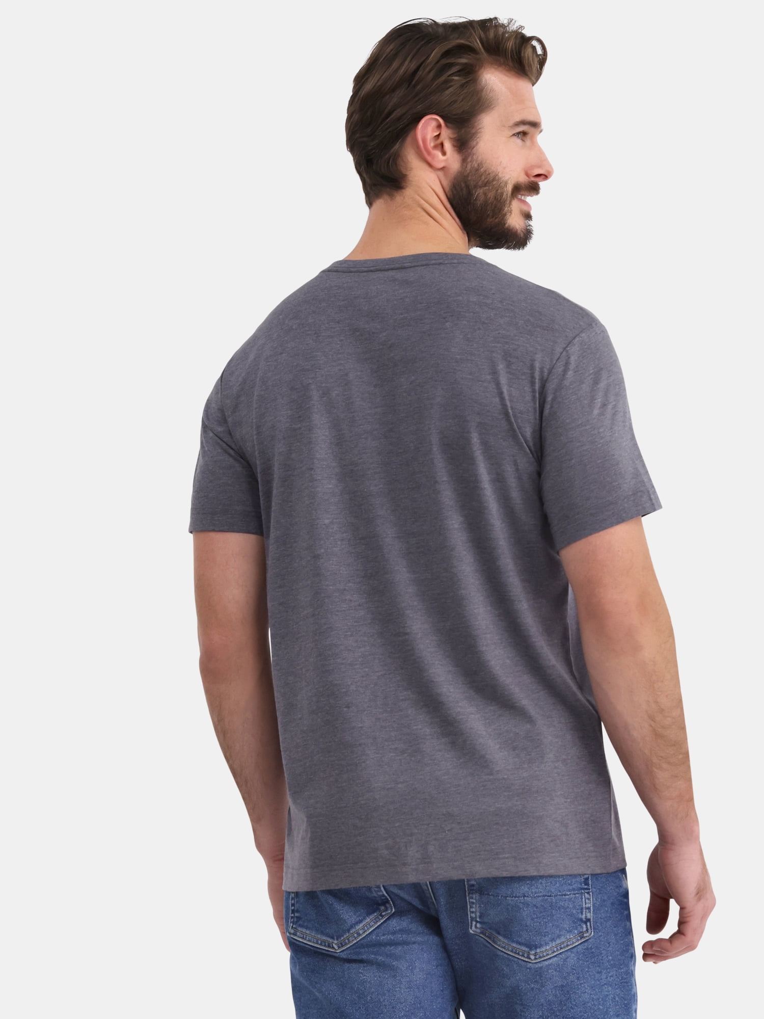 George Men's & Big Men's Relaxed Fit Short Sleeve V-Neck Tee, Sizes S-3XL