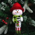 thumbnail image 3 of 3 colgantes de Navidad muñeca de Navidad columpio pies de resorte árbol de Navidad muñeca colgante de Papá Noel 20*8cm BRILLAR  Rojo Verde, 3 of 5