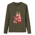 thumbnail image 4 of Tops de mujer Camisas Blusas Elegantes Camisas casuales de manga larga Cuello redondo de Navidad Ajuste ligero Túnica de otoño Top Otoño Odeerbi ODB-5, 4 of 6
