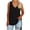 Black, variant on Women's Plus Size Tank Tops V Neck Sleeveless Tshirts Loose Tunic Casual Blouses with Side Split