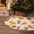 thumbnail image 5 of Defioc Hamburger Pizza for Christmas Tree Skirt Snowman Xmas Tree Skirt Farmhouse Christmas Decorations Tree Mat for Holiday Party Decor-30", 5 of 6