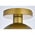 thumbnail image 4 of Eclipse 1 Light Brass Flush Mount With Clear Glass, 4 of 5