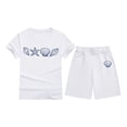 thumbnail image 4 of Kids Girls Summer Clothes Fashion Short Sleeve T-Shirt Tops and Shorts Girls Two Piece Outfits Toddler Girl Clothes 8-9 Years Cute&nbsp;Girl&nbsp;Clothing, 4 of 4