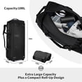 thumbnail image 2 of STOVER 100L Rolling Duffel Backpack With Wheels, Unisex Adult XX-Large 34 Inch Durable Travel Bag With Toiletry Bag, Black, 2 of 7
