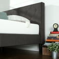 thumbnail image 4 of Zinus Shalini 41" Upholstered Platform Bed, Dark Grey, King, 4 of 11