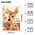 thumbnail image 3 of Wirebound Notebook Hardcover Spiral Notebooks Deer Surrounded by Autumn Leaves, 60 Pages, 80 GSM, 5.7 x 8.3in, 3 of 7