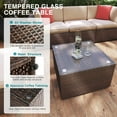 thumbnail image 5 of Sunmthink 8 Pcs Patio Furniture Sets with Fire Pit Table,Patio Conversation Sets,Brown, 5 of 9