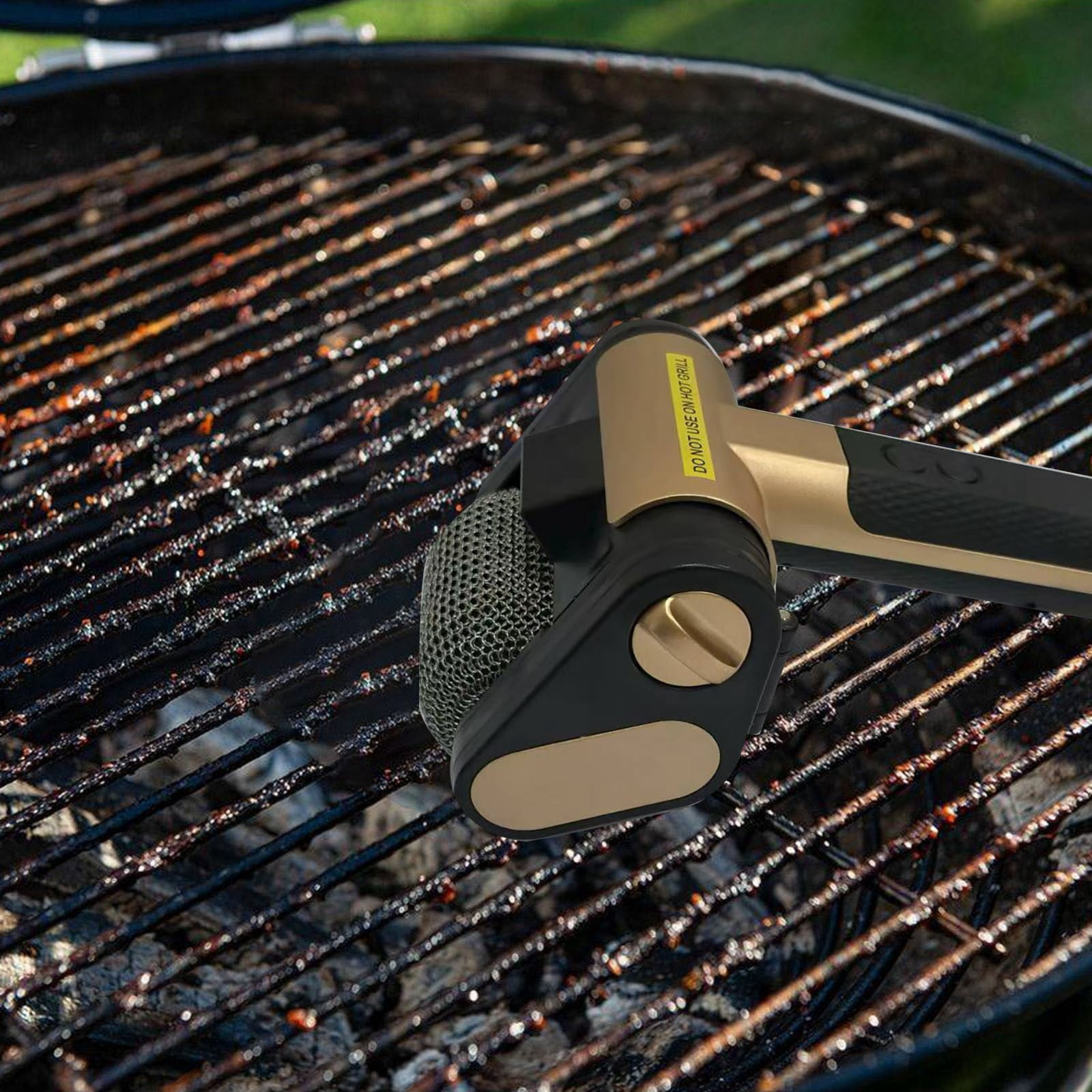 🔥 2025 NEW!!! Giddy Up Grill Cleaner Grill Cleaner for Outdoor Grill - Abracadabra Cleaner As-Seen-On-tv!, Cordless, Rechargeable BBQ Tool with 350 RPM Stainless Roller, LED Light