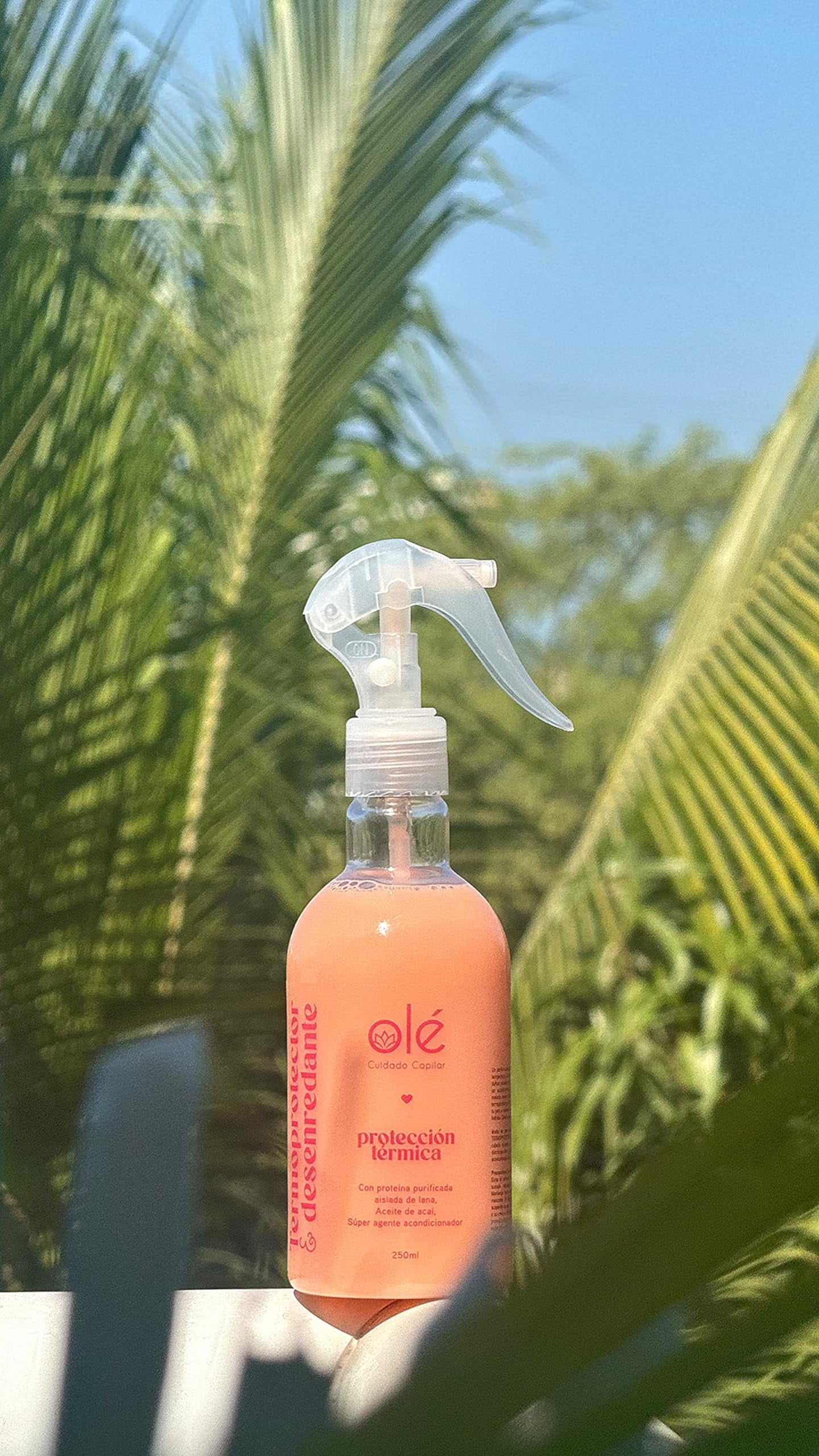 OLÉ Dry Hair 5 Piece Pack - Coconut pulp pre-shampoo + Coconut, Cinnamon & Honey Shampoo + Cotton & Coconut Conditioner + Detangling Thermo protector + Frizz Emergency Styling Cream