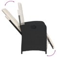 thumbnail image 3 of vidaXL 5 Piece Garden Dining Set with Cushions Black Poly Rattan, 3 of 5