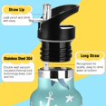 thumbnail image 3 of Shark Boat Anchor Sport Water Bottle for Kids Insulated with Straw for School Outdoor Daily Use, 3 of 6