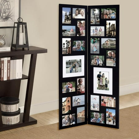 Adeco Trading 26 Opening Decorative Wood Folding Floor Standing Adeco Trading 26 Opening Decorative Wood Folding Floor Standing Photo Collage Picture Frame
