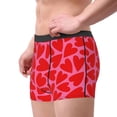 thumbnail image 4 of Kll Red Love Heart Men'S Cotton Boxer Briefs Underwear-Medium, 4 of 9