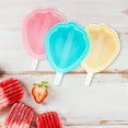 thumbnail image 5 of BNNG Popsicle Molds, 3 Pieces Ice Cream Mold, Silicone Ice Pop Mould Popsicle Moulds, DIY Ice Cream Maker with Sticks, Classic Oval, Non-Stick Strawberry Molds Chocolate, 5 of 7