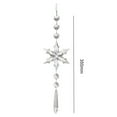 thumbnail image 4 of Crystal Light Catcher Prism Snowflake Wind Chime Hanging Christmas Sundrop (C), 4 of 9