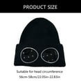 thumbnail image 5 of ZPAQI Warm Hat Decorative Goggles Beanies for Women Hip Hop Hat Unique Hat 2000s, 5 of 19