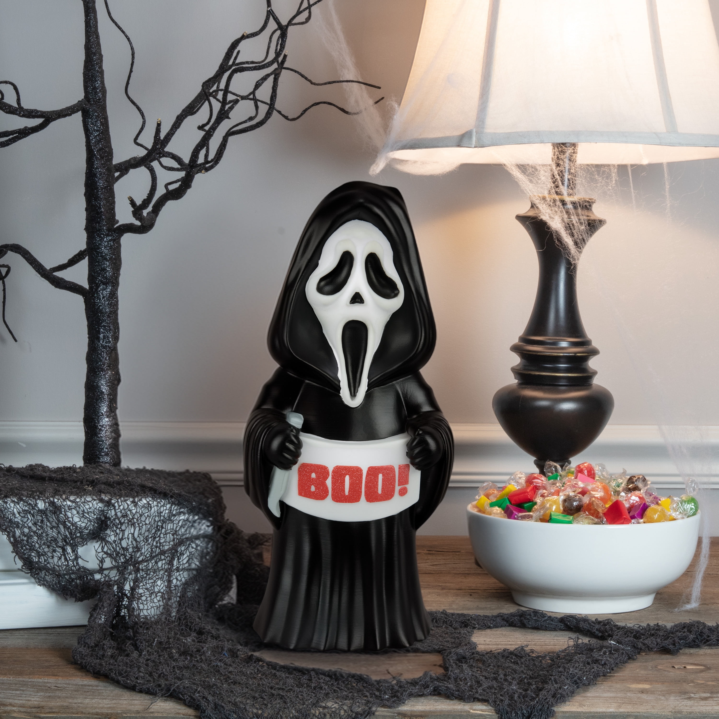 Lighted Blow Mold Decor Ghostface 14" Fun World