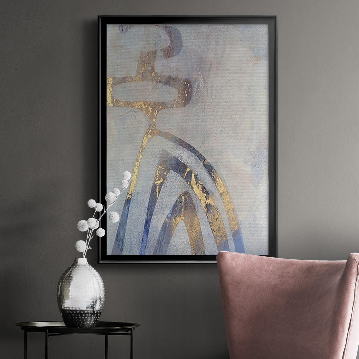 Linx III Premium Framed Print, in Gold, Black, or Silver - Ready to Hang