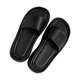 thumbnail image 3 of Zapatillas deslizantes para mujer, moda de verano, sandalias informales de suela gruesa para mujer, sandalias planas para salidas en la playa, compras de viaje, negro 37, 3 of 8