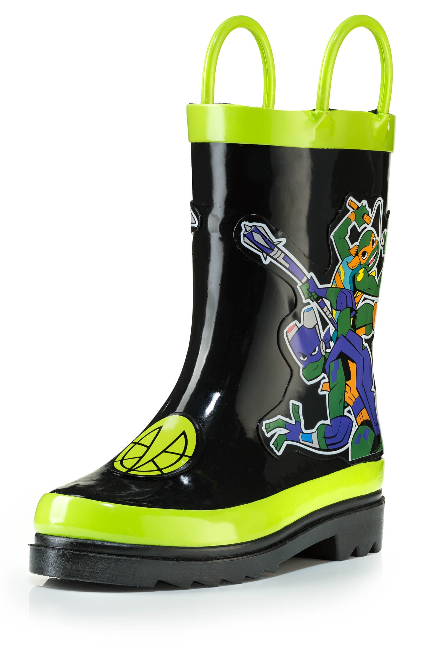 Black Rubber Rain Boots - Size 