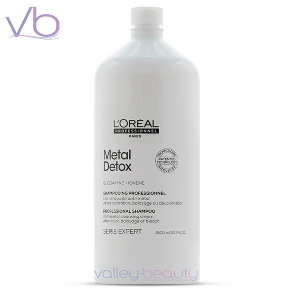 L’Oreal Professionnel Serie Expert Metal Detox Shampoo | Anti Metal Deposit Cleansing Cream with Pump, 50.7oz