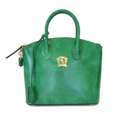 Fuchsia Calfskin Leather - Pratesi Womens Italian Leather Versilia Radica Small Handbag in Cow Leather