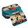 thumbnail image 4 of Kdxio I Love Sushi for Double Compartment Pen Case Oxford Organizer with Zipper Pockets for Students Artists, 4 of 7