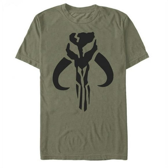 Le T-Shirt Vert Armée Logo Mandalorian - Grand
