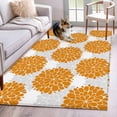 thumbnail image 3 of Rectangle Area Rug 4x6ft,Natural Abstract Flower Hydrangea Texture Washable Carpet Non-Slip Runner Accent Rugs Indoor Floor Mat for Bedroom Living Room Decor,Blossom Floral, 3 of 9