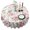 Pioneer Flower Floral, variant on Pioneer Flower Floral Print Pattern Round Tablecloth 60"x60",Wrinkle Wipeable Table Cloth for Kitchen Dining Room Picnic Patio Party
