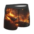 thumbnail image 4 of Uemuo Cool Fire Man Pattern Men's Boxer Briefs,Trunk Anti-Chafing,Comfortable, Durable, and Stylish Underwear-Small, 4 of 9