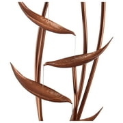 Ashton Tiered Copper Leaves 41 High Large Modern Indoor Outdoor Decor Resin Floor Fountain Outside Garden Patio