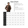 thumbnail image 4 of WenVen Men's Leather Jacket Fleece Lined Bomber Faux Leather Jacket Field L, 4 of 8