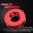 thumbnail image 4 of Recovery Ring Traction Winch Snatch Recovery Ring Aluminium Alloy Snatch Ring or w/41 000lbs Winch Rope 3.8” Compact Recovery Snatch Ring for Soft Shackle SUV ATV UTV Truck Sailing, 4 of 10