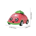 thumbnail image 3 of SPOORYYO Q Cute Fruit Themed Remote Control Car, Four Way Toy Car, With Cool Lights, Leaf Shaped Controller, 3 of 6