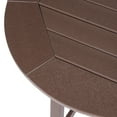 thumbnail image 6 of Costaelm Paradise Outdoor HDPE 35" Round Counter Height Patio Bar Table, Dark Brown, 6 of 9