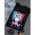 thumbnail image 3 of Polar-Bear ICEE Love - Adorable Cool Heart Graphic Women's T-shirt, 3 of 4