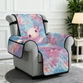 thumbnail image 2 of TSOVTHRID Axolotl Cherry Blossom Print Recliner Cover Non-Slip Recliner Comfy Sofa Slipcover Recliner Cover 1 Seat Couch Protector Soft Furniture Protector Covers with Pocket, 2 of 7