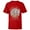 Red, variant on Disney Chip n Dale Naughty in a Nutshell - Short Sleeve T-Shirt for Kids -Customized-White