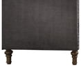 thumbnail image 4 of Fabric Upholstered Wooden Sofa Chair with Nail Head Trim Gray - Saltoro Sherpi, 4 of 5