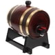 thumbnail image 1 of 1 juego de dispensador de bebidas de barril de vino de madera, cubo de agua de madera de 1 l, cubo de cerveza vintage con estante, 1 of 7