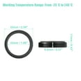 thumbnail image 3 of Unique Bargains 2 Pcs 43mmx53mmx9.5/11mm Motorcycle Front Fork Shock Oil Seal for Honda XR250L 91-96 Black, 3 of 6
