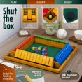 thumbnail image 3 of Tablero de madera Shut The Box Game para 4 jugadores, 35 cm, 3 of 9