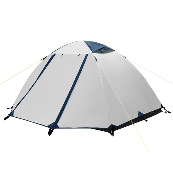 1-2 Person Lightweight Camping Tent with PU-Coated Polyester Rainfly, Aluminum Poles, Mesh Ventilation, Free-Standing Design and Carry Bag for Hiking, Camping and Outdoor Adventures