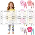 thumbnail image 3 of CAICJ98 Toddler Girl Clothes 2-9Y Girls Fall Winter Outfit 2Pcs Set Toddler Kids Clothes for Girls Long Sleeve Shirt Top + Print Pants Outfits Little Girls' Clothing Set, 3 of 9