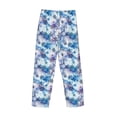 thumbnail image 3 of Fotbe Icy Blue Snowflakes Men's Pajama Pants,Sleepwear Pants,Pj Bottoms Drawstring And Pockets-X-Large, 3 of 7